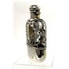Image 3 : Art Nouveau Sterling Silver Overlay Flask