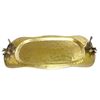 Image 1 : Decorative Gold Tray with Moose Head Handles