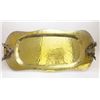 Image 2 : Decorative Gold Tray with Moose Head Handles