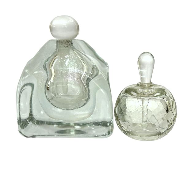 MCM Signed Crystal Perfume Bottles with Daubers