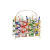 Image 1 : Retro Highball Glasses with Carrier & Spoons