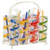 Image 3 : Retro Highball Glasses with Carrier & Spoons