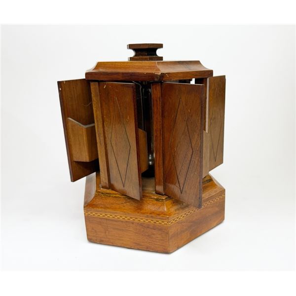 Wooden Musical Cigarette Carousel Dispenser