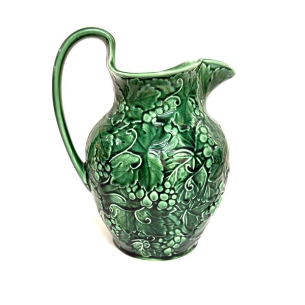 1935 Wedgewood Green Majolica Pitcher