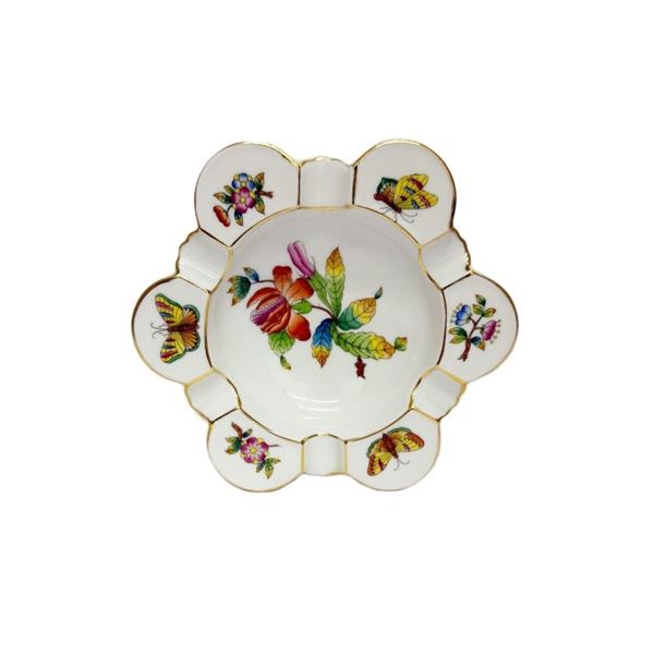 Herend Queen Victoria Porcelain Ashtray