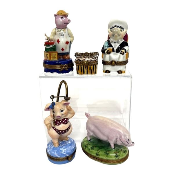 Limoges Limited Edition Porcelain Trinket Boxes