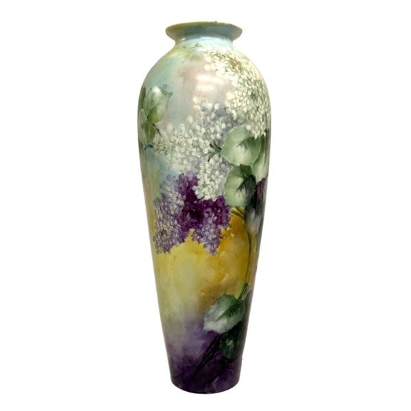 Art Nouveau European Porcelain Lilac Vase