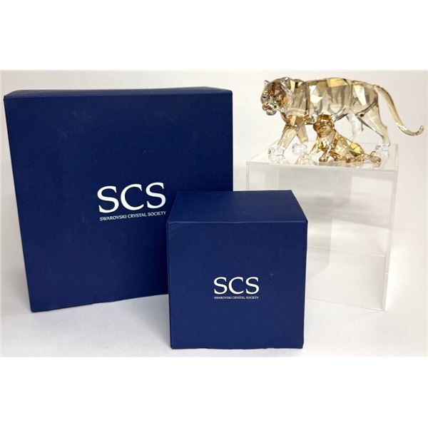 Swarovski 2010 SCS Tiger & Cub Wildlife Figures