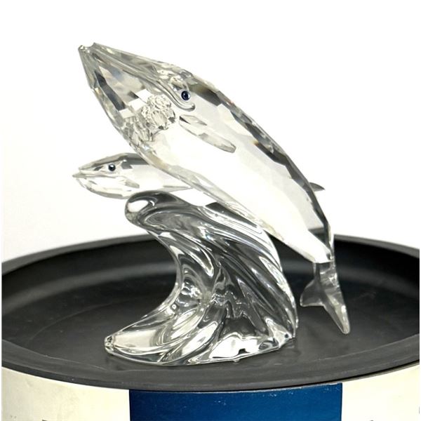 Swarovski 1992 "Care for Me" Whales Figurine