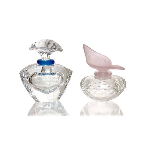 Swarovski Pink & Blue Flacon Perfume Bottles