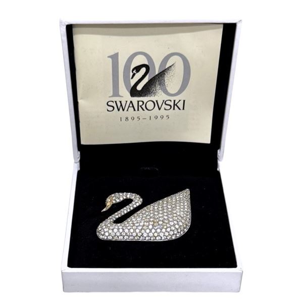 Swarovski 100th Year Anniversary Pin 1895-1995