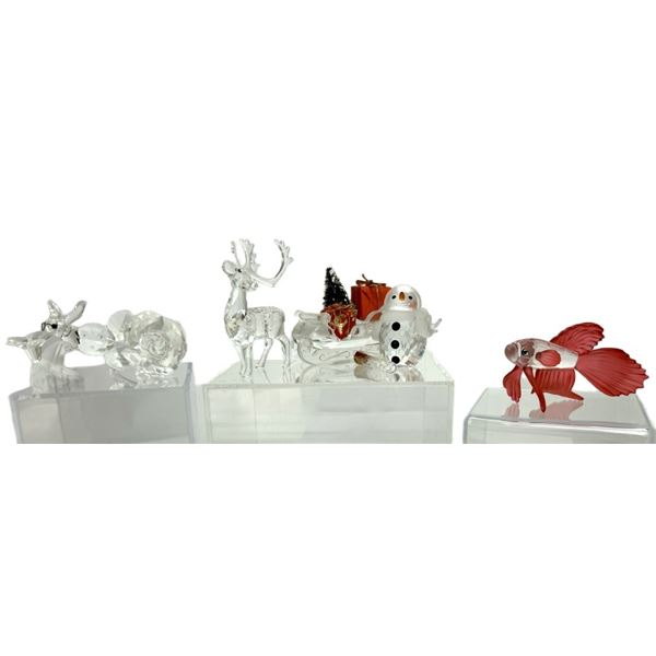 Lot of 6 Swarovski Crystal Figurines