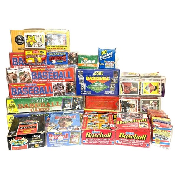 1980s & 1990s Large Major League Baseball Card Lot