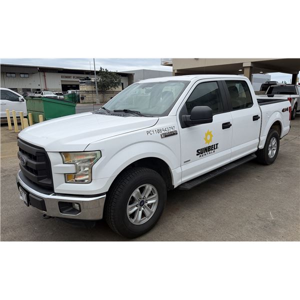 (943797) 2016 Ford F150 Pickup Truck, 4WD Crew Cab Lic 622 TWA 78,204 Miles (Starts & Runs-See Video