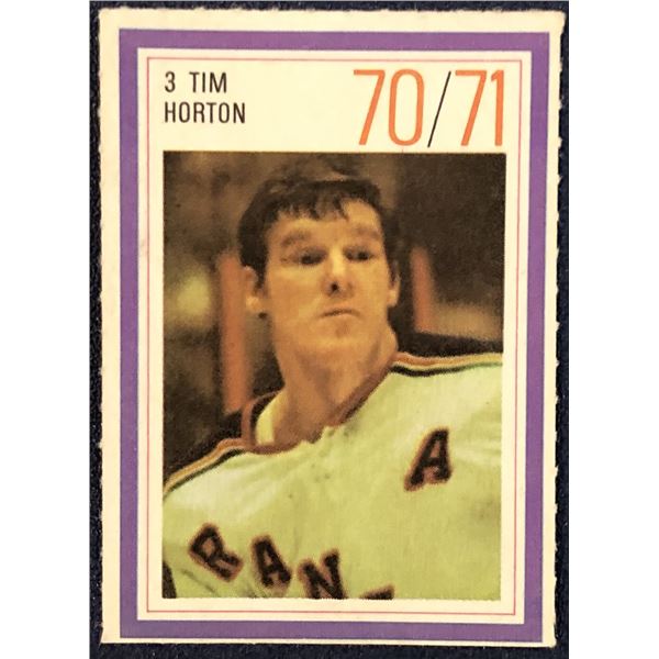 1970-71 ESSO NHL TIM HORTON (HOF)