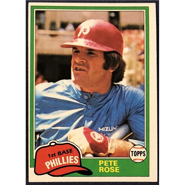 1981 TOPPS PETE ROSE