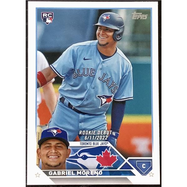 2023 TOPPS GABE MORENO ROOKIE CARD