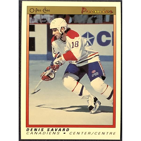 1990-91 O-PEE-CHEE PREMIER DENIS SAVARD (HOF)