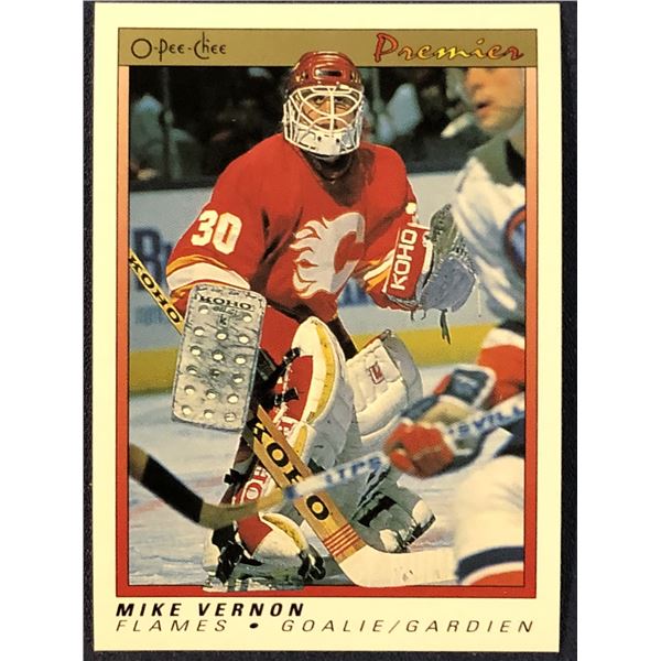 1990-91 O-PEE-CHEE PREMIER MIKE VERNON (HOF)