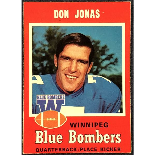 1971 O-PEE-CHEE CFL DON JONAS (HOF)