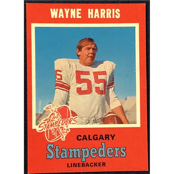 1971 O-PEE-CHEE CFL WAYNE HARRIS (HOF)