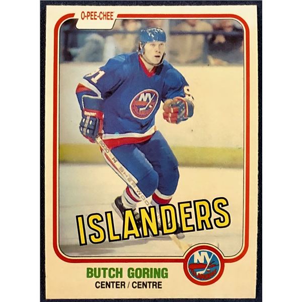 1981-82 O-PEE-CHEE BUTCH GORING