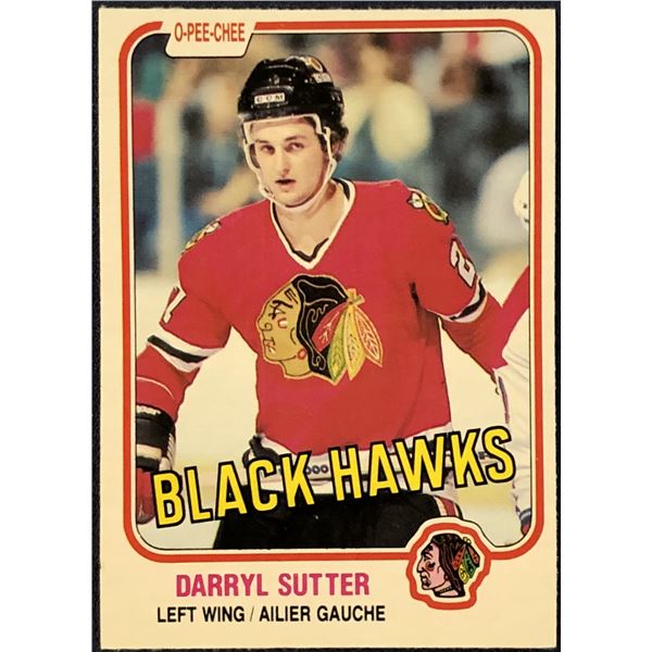 1981-82 O-PEE-CHEE DARRYL SUTTER ROOKIE CARD
