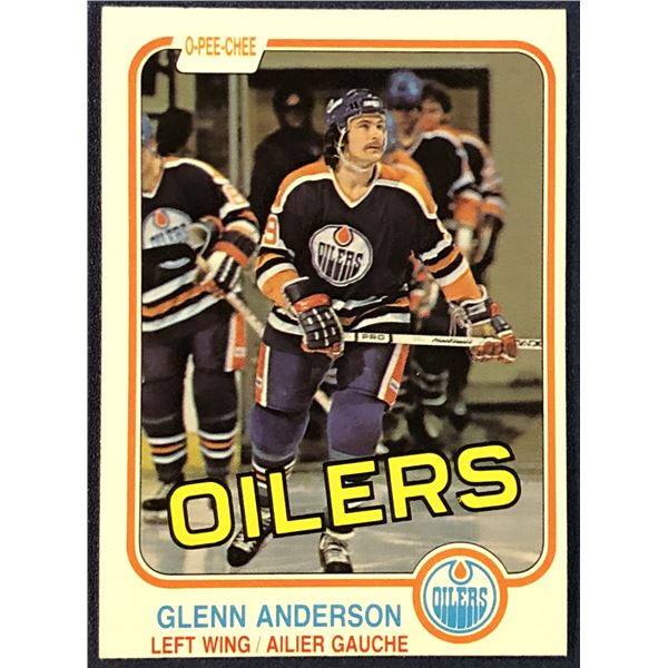 1981-82 O-PEE-CHEE GLENN ANDERSON (HOF) ROOKIE CARD