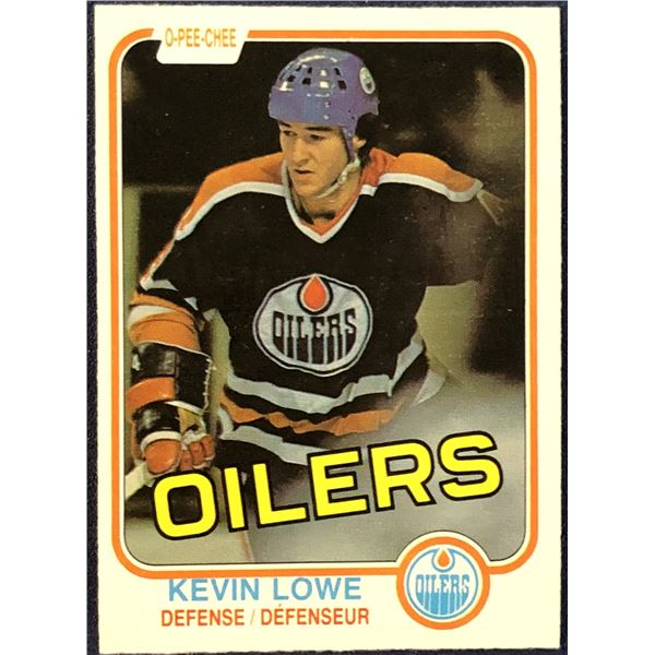 1981-82 O-PEE-CHEE KEVIN LOWE (HOF)