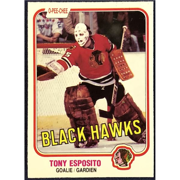 1981-82 O-PEE-CHEE TONY ESPOSITO (HOF)