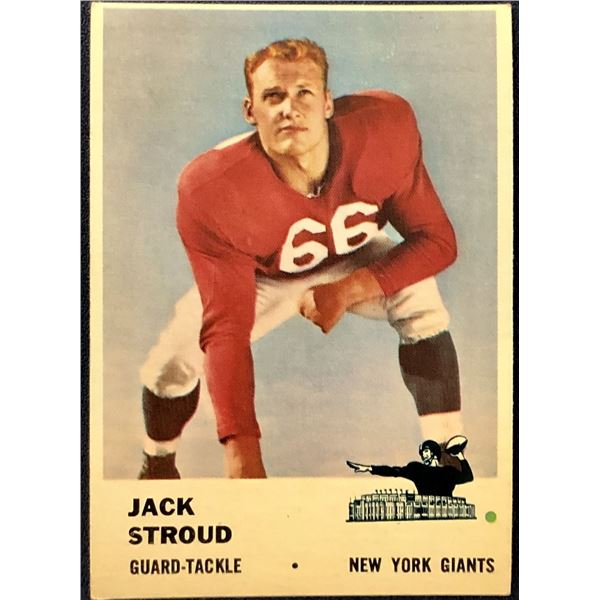 1961 FLEER NFL JACK STROUD