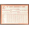 Image 2 : 1964 TOPPS ST. LOUIS CARDINALS