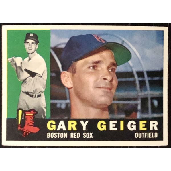 1960 TOPPS GRAY BACKS GARY GEIGER
