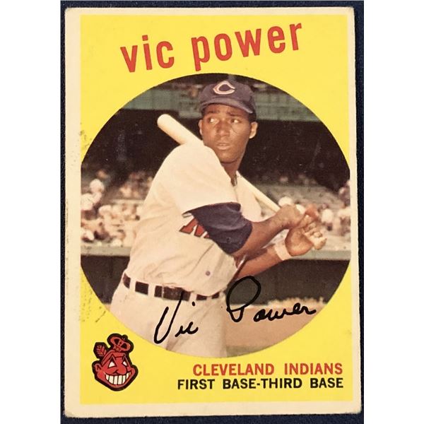 1959 TOPPS WHITE BACKS VIC POWER