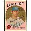 Image 1 : 1959 TOPPS WHITE BACKS GENE SNYDER HIGH NUMBER