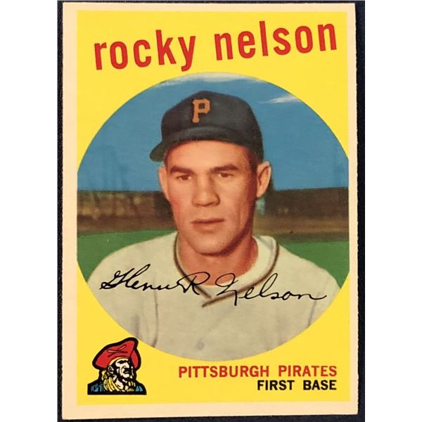 1959 TOPPS GRAY BACKS ROCKY NELSON