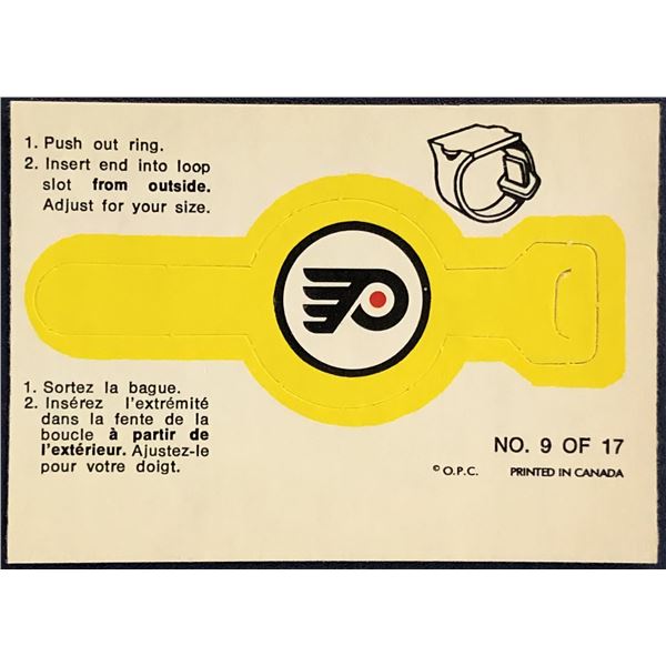 1973-74 O-PEE-CHEE INSERT RING - PHILADELPHIA FLYERS