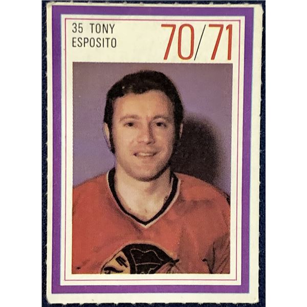 1970-71 ESSO NHL TONY ESPOSITO (HOF)