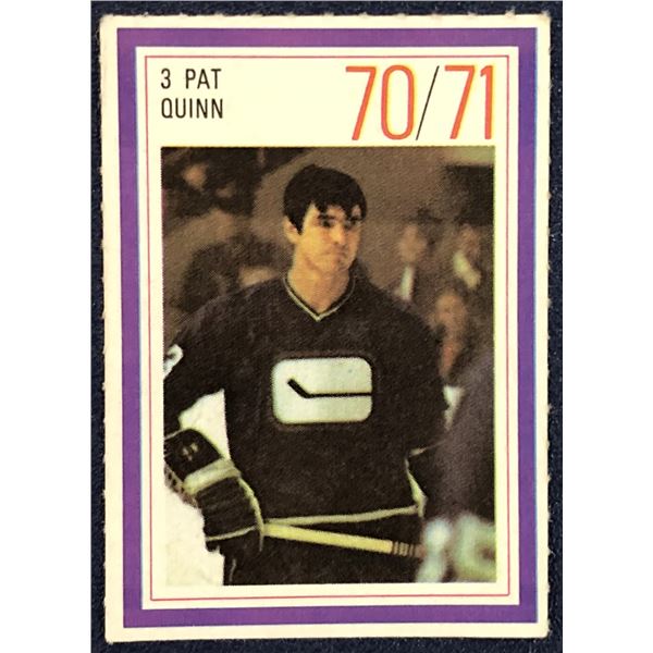 1970-71 ESSO NHL PAT QUINN (HOF)