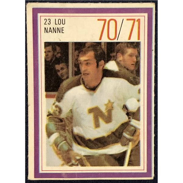 1970-71 ESSO NHL LOU NANNE