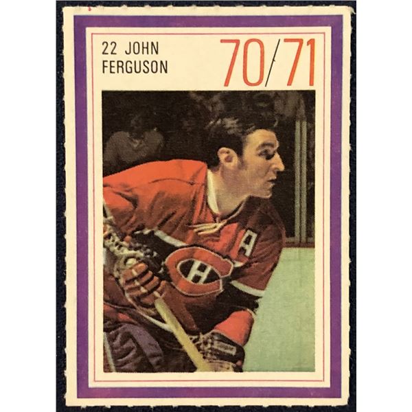 1970-71 ESSO NHL JOHN FERGUSON