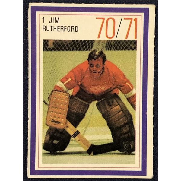 1970-71 ESSO NHL JIM RUTHERFORD