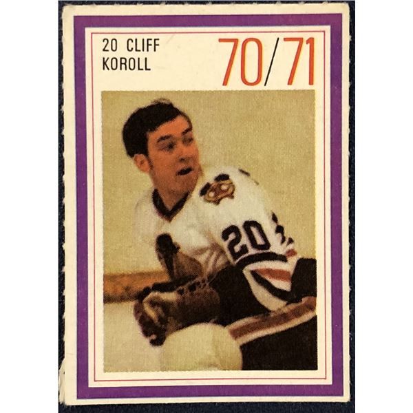 1970-71 ESSO NHL CLIFF KOROLL