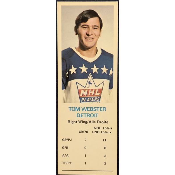 1970-71 DAD'S COOKIES TOM WEBSTER