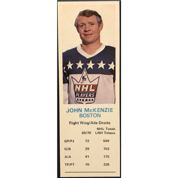 1970-71 DAD'S COOKIES JOHN McKENZIE