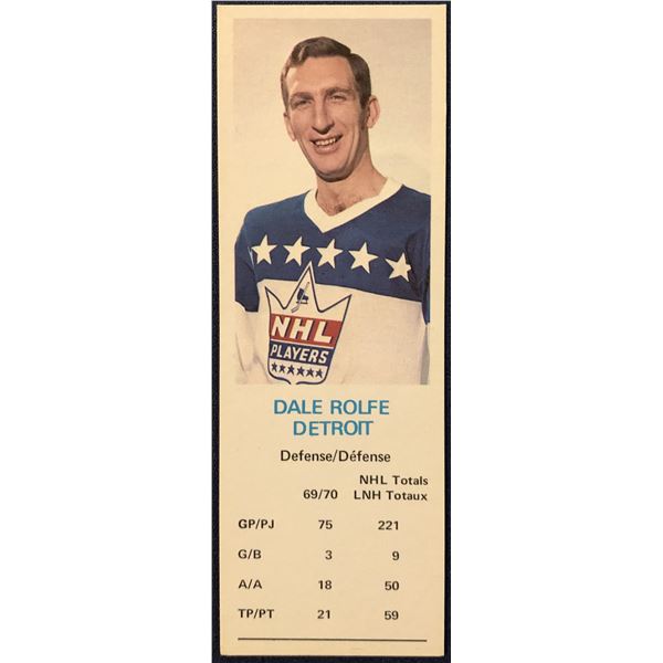 1970-71 DAD'S COOKIES DALE ROLFE