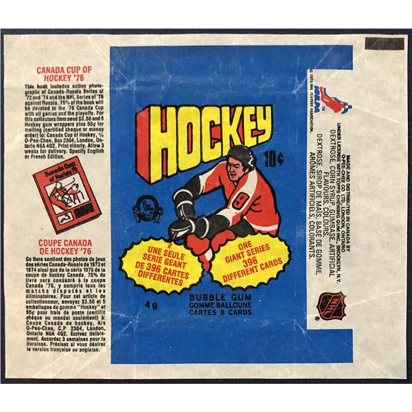 1976-77 O-PEE-CHEE NHL HOCKEY WRAPPER
