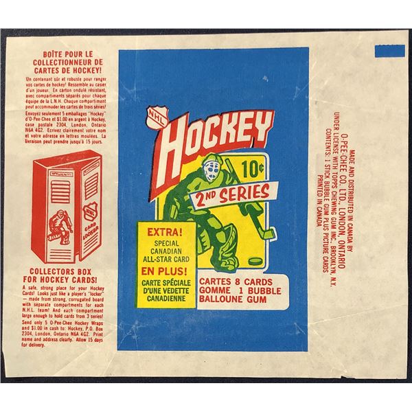 1972-73 O-PEE-CHEE NHL HOCKEY 2nd SERIES WRAPPER