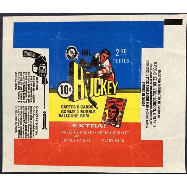 1971-72 O-PEE-CHEE NHL HOCKEY 2nd SERIES WRAPPER