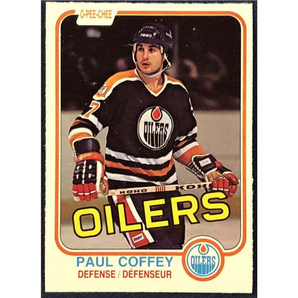 1981-82 O-PEE-CHEE PAUL COFFEY (HOF) ROOKIE CARD
